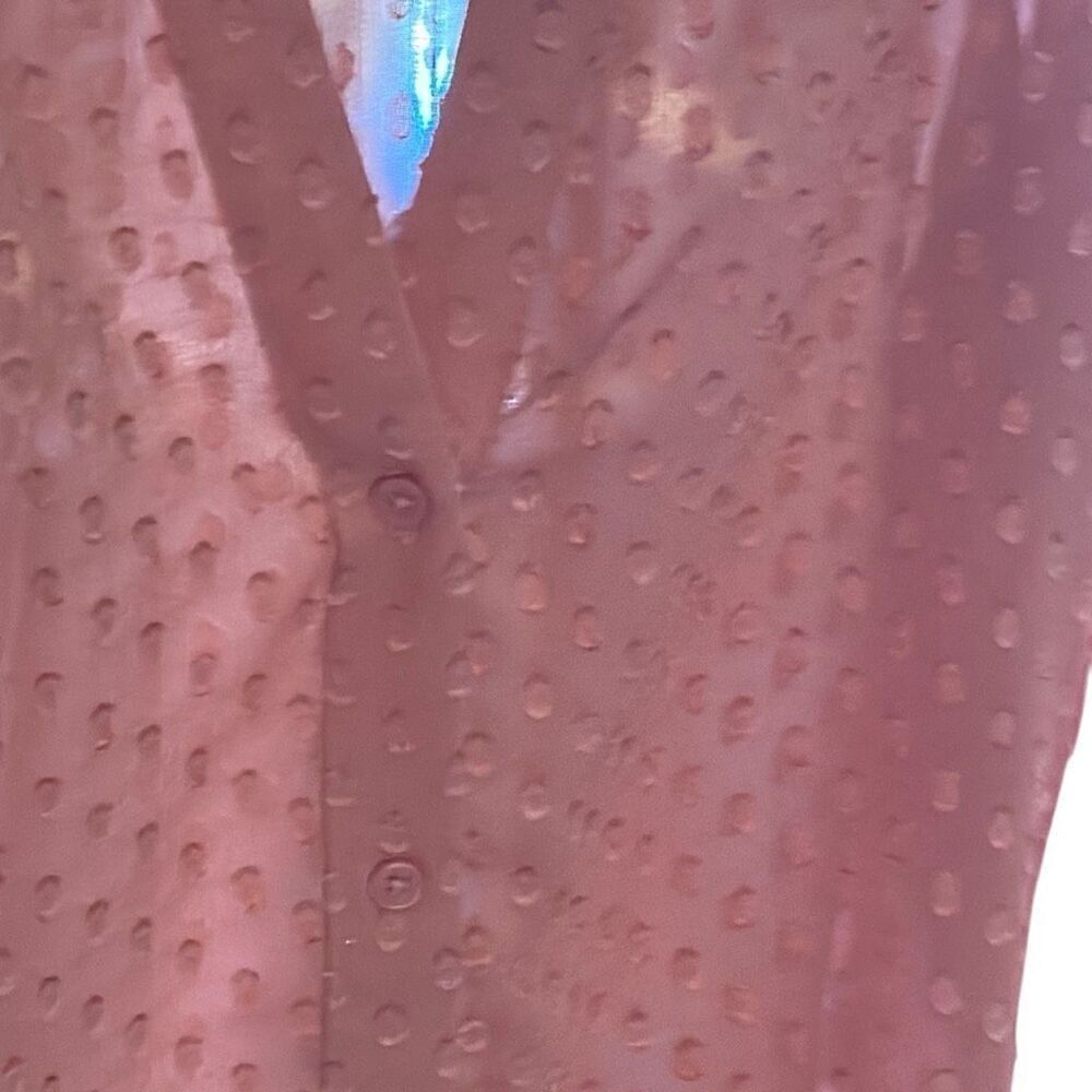 Banana Republic Sunkissed Dotted Sheer Classic Fit Button-up Blouse Ladies XS